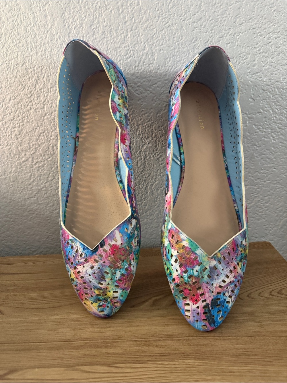 Floral Multicolor Women’s Pointed-Toe Flats
